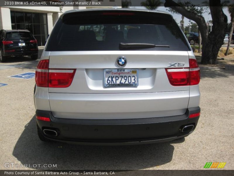Titanium Silver Metallic / Black 2010 BMW X5 xDrive48i