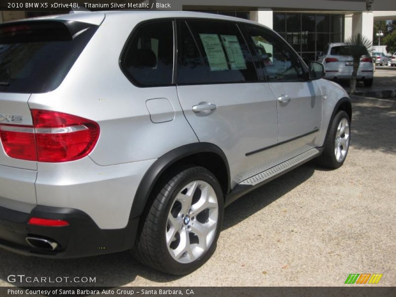Titanium Silver Metallic / Black 2010 BMW X5 xDrive48i