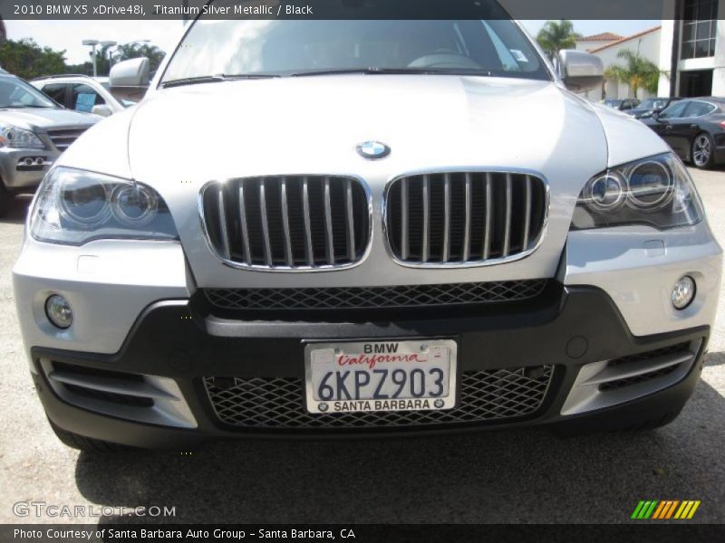 Titanium Silver Metallic / Black 2010 BMW X5 xDrive48i