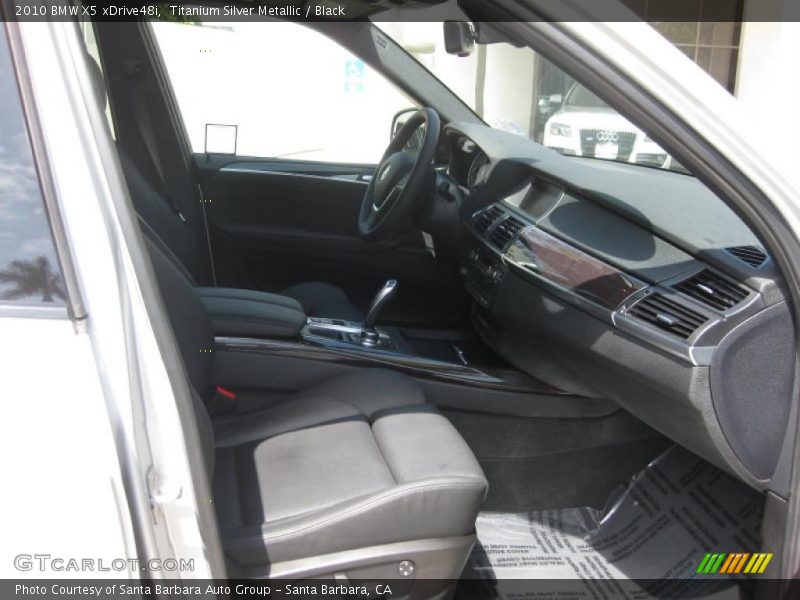 Titanium Silver Metallic / Black 2010 BMW X5 xDrive48i