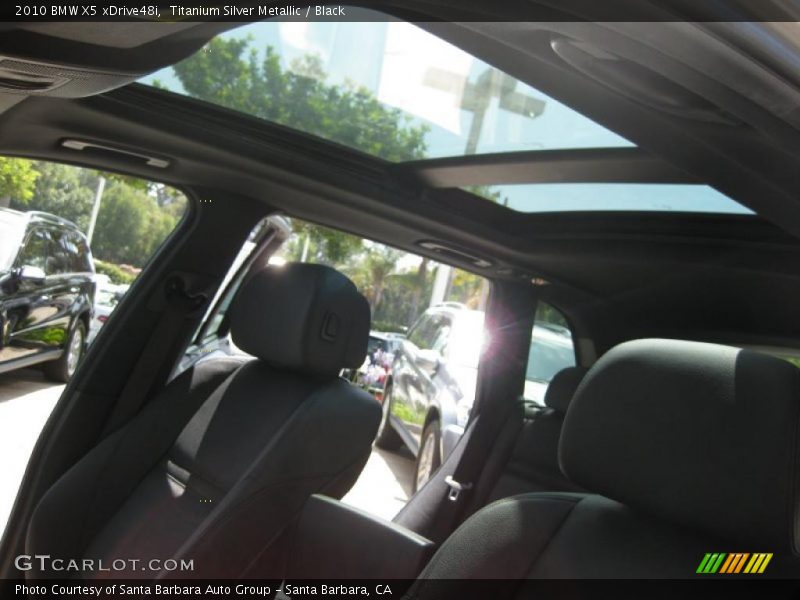 Titanium Silver Metallic / Black 2010 BMW X5 xDrive48i