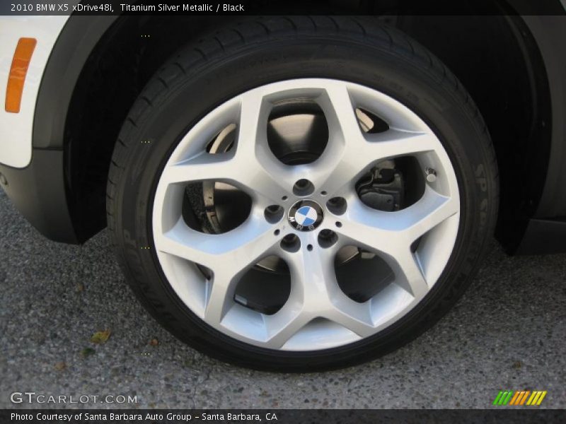 Titanium Silver Metallic / Black 2010 BMW X5 xDrive48i