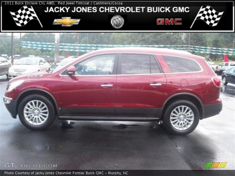 Red Jewel Tintcoat / Cashmere/Cocoa 2011 Buick Enclave CXL AWD