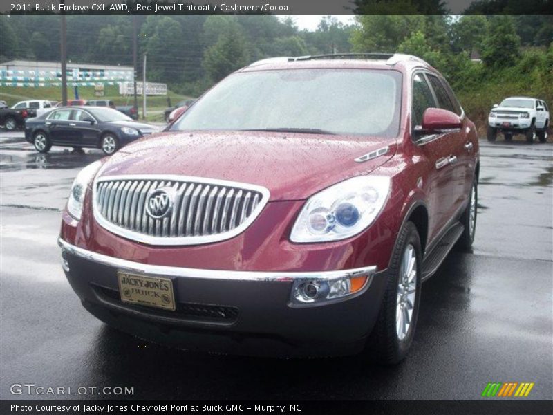 Red Jewel Tintcoat / Cashmere/Cocoa 2011 Buick Enclave CXL AWD