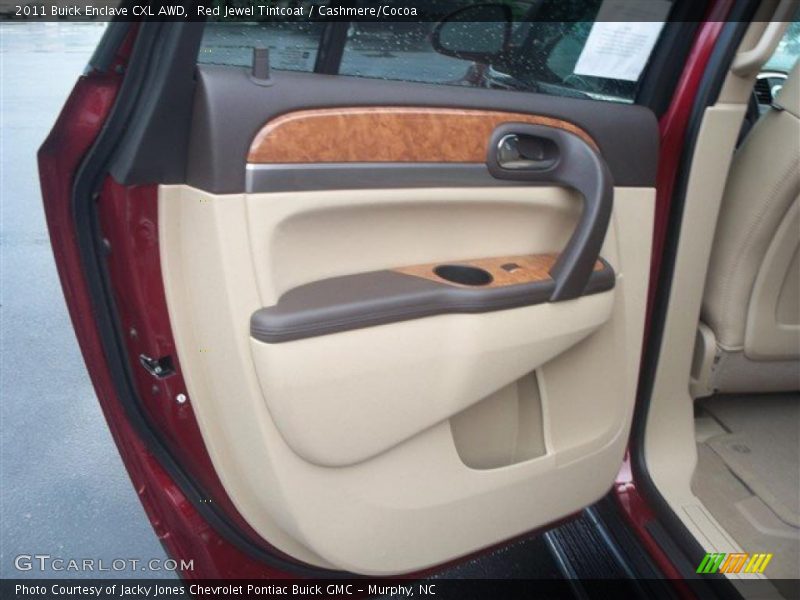 Red Jewel Tintcoat / Cashmere/Cocoa 2011 Buick Enclave CXL AWD