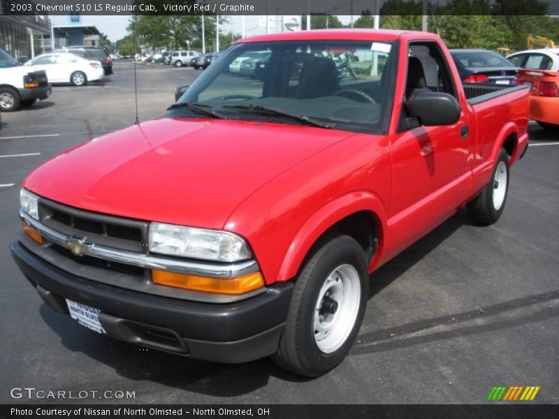 Victory Red / Graphite 2003 Chevrolet S10 LS Regular Cab