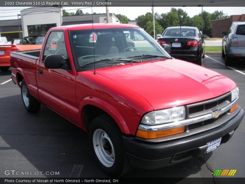 Victory Red / Graphite 2003 Chevrolet S10 LS Regular Cab