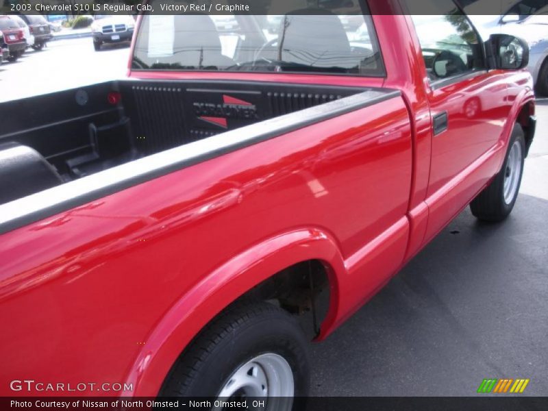 Victory Red / Graphite 2003 Chevrolet S10 LS Regular Cab