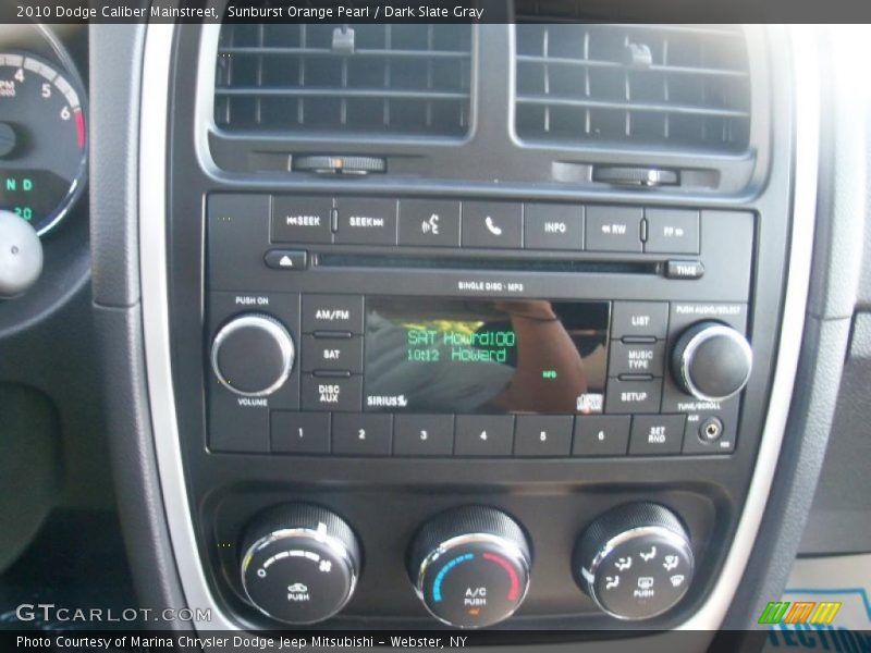 Sunburst Orange Pearl / Dark Slate Gray 2010 Dodge Caliber Mainstreet