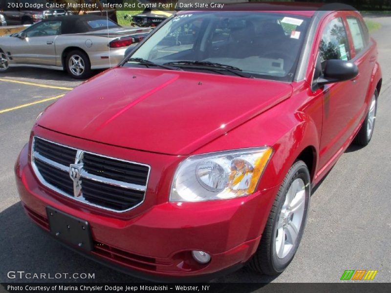 Inferno Red Crystal Pearl / Dark Slate Gray 2010 Dodge Caliber Mainstreet