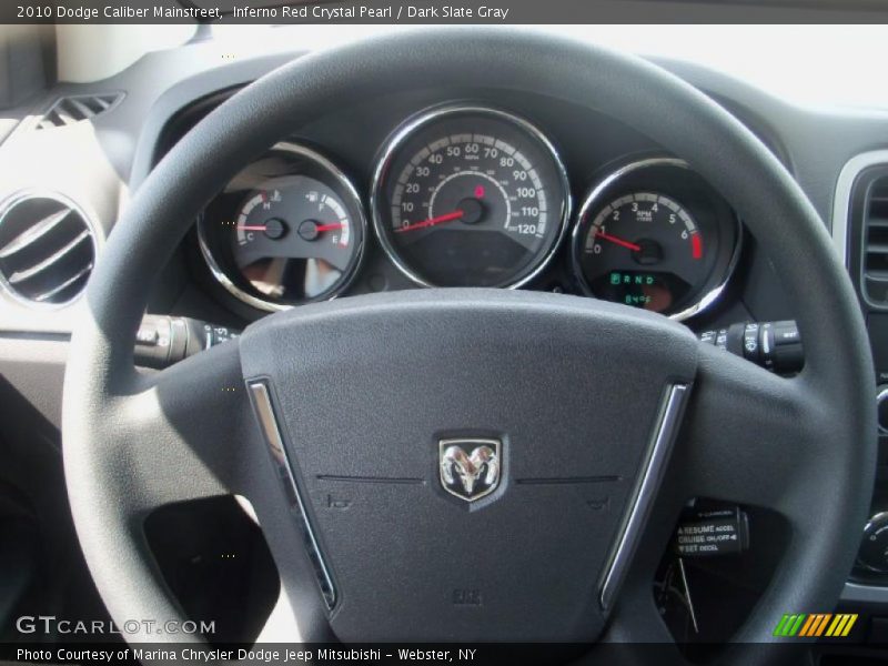 Inferno Red Crystal Pearl / Dark Slate Gray 2010 Dodge Caliber Mainstreet
