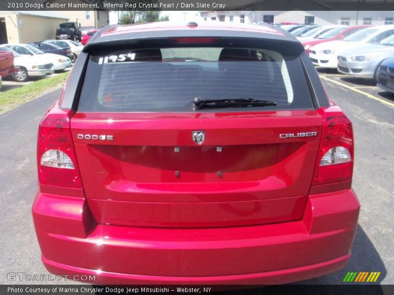 Inferno Red Crystal Pearl / Dark Slate Gray 2010 Dodge Caliber Mainstreet