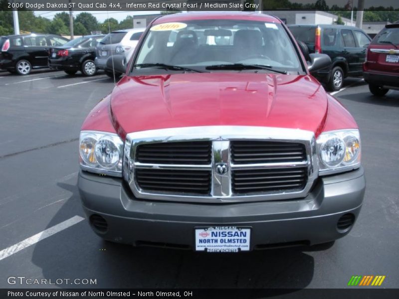 Inferno Red Crystal Pearl / Medium Slate Gray 2006 Dodge Dakota ST Quad Cab 4x4