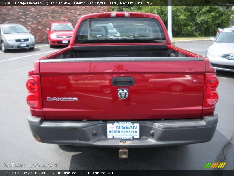 Inferno Red Crystal Pearl / Medium Slate Gray 2006 Dodge Dakota ST Quad Cab 4x4
