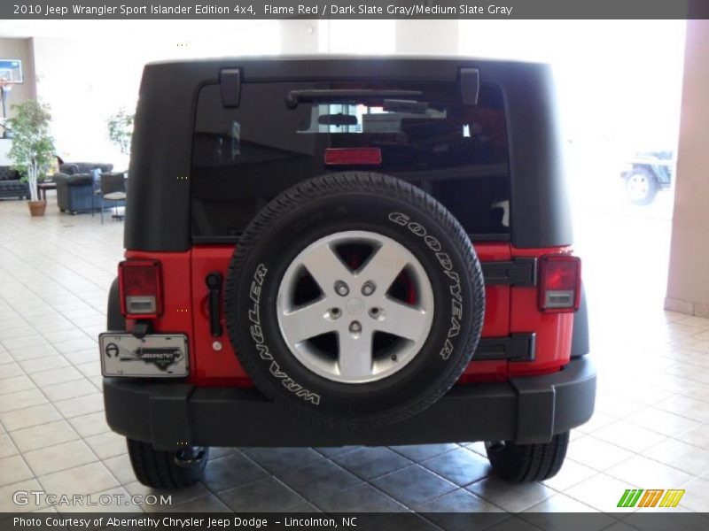 Flame Red / Dark Slate Gray/Medium Slate Gray 2010 Jeep Wrangler Sport Islander Edition 4x4