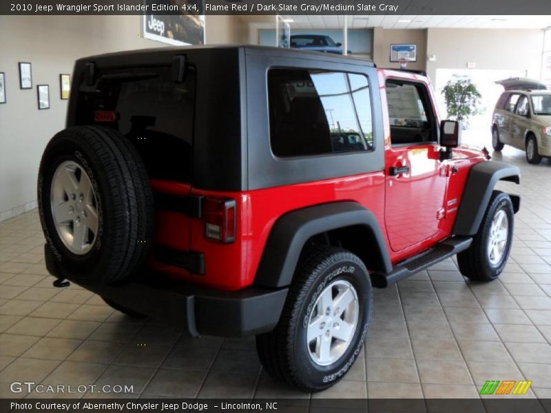 Flame Red / Dark Slate Gray/Medium Slate Gray 2010 Jeep Wrangler Sport Islander Edition 4x4