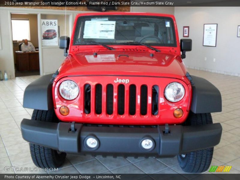 Flame Red / Dark Slate Gray/Medium Slate Gray 2010 Jeep Wrangler Sport Islander Edition 4x4