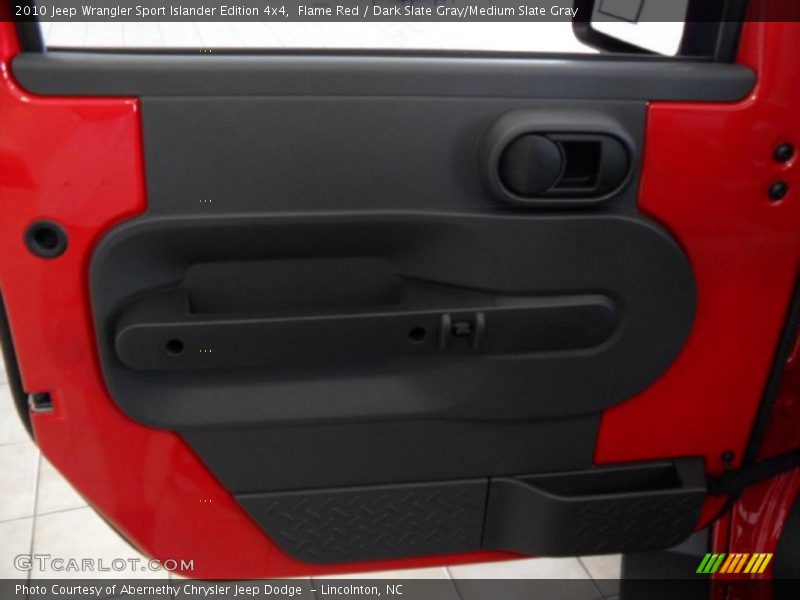 Flame Red / Dark Slate Gray/Medium Slate Gray 2010 Jeep Wrangler Sport Islander Edition 4x4