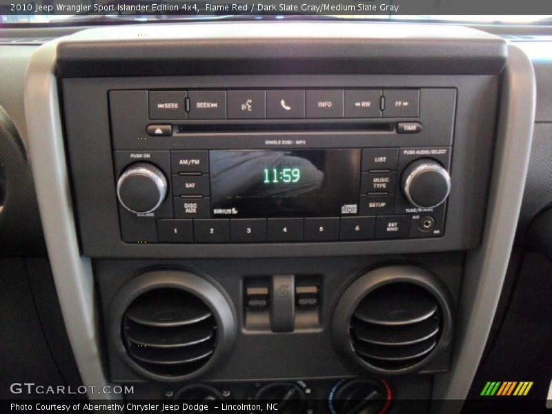 Flame Red / Dark Slate Gray/Medium Slate Gray 2010 Jeep Wrangler Sport Islander Edition 4x4