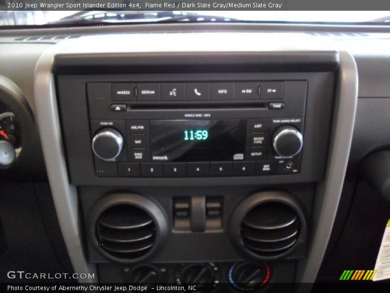 Flame Red / Dark Slate Gray/Medium Slate Gray 2010 Jeep Wrangler Sport Islander Edition 4x4