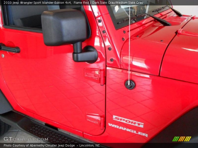 Flame Red / Dark Slate Gray/Medium Slate Gray 2010 Jeep Wrangler Sport Islander Edition 4x4
