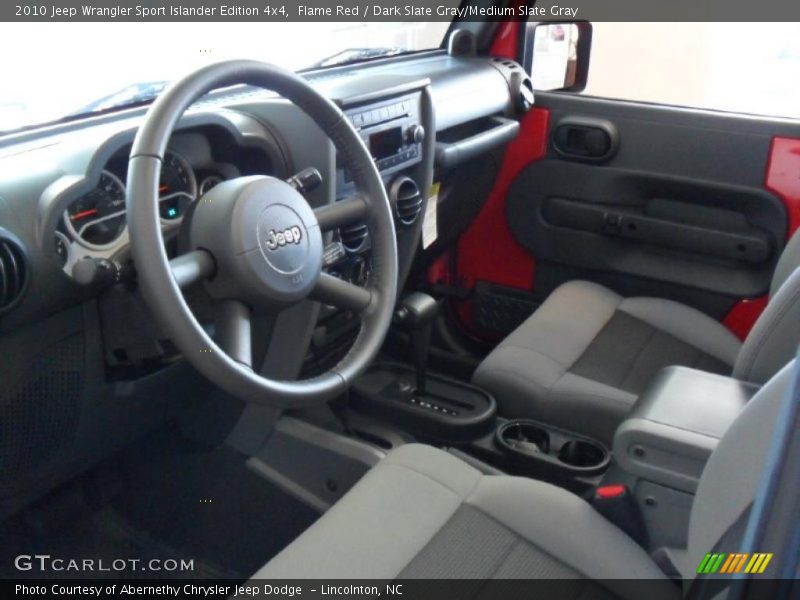 Flame Red / Dark Slate Gray/Medium Slate Gray 2010 Jeep Wrangler Sport Islander Edition 4x4