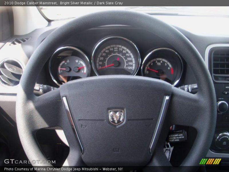 Bright Silver Metallic / Dark Slate Gray 2010 Dodge Caliber Mainstreet