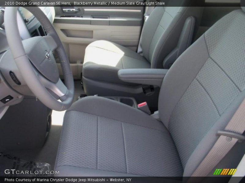 Blackberry Metallic / Medium Slate Gray/Light Shale 2010 Dodge Grand Caravan SE Hero