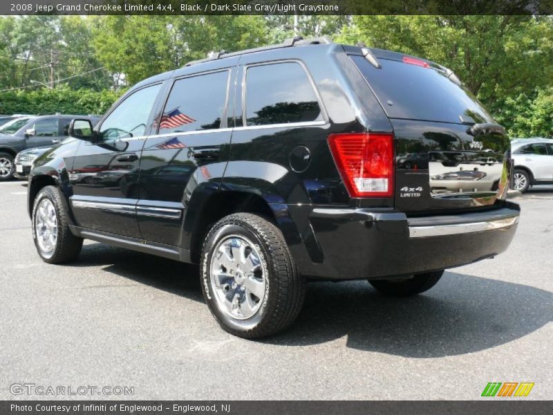 Black / Dark Slate Gray/Light Graystone 2008 Jeep Grand Cherokee Limited 4x4