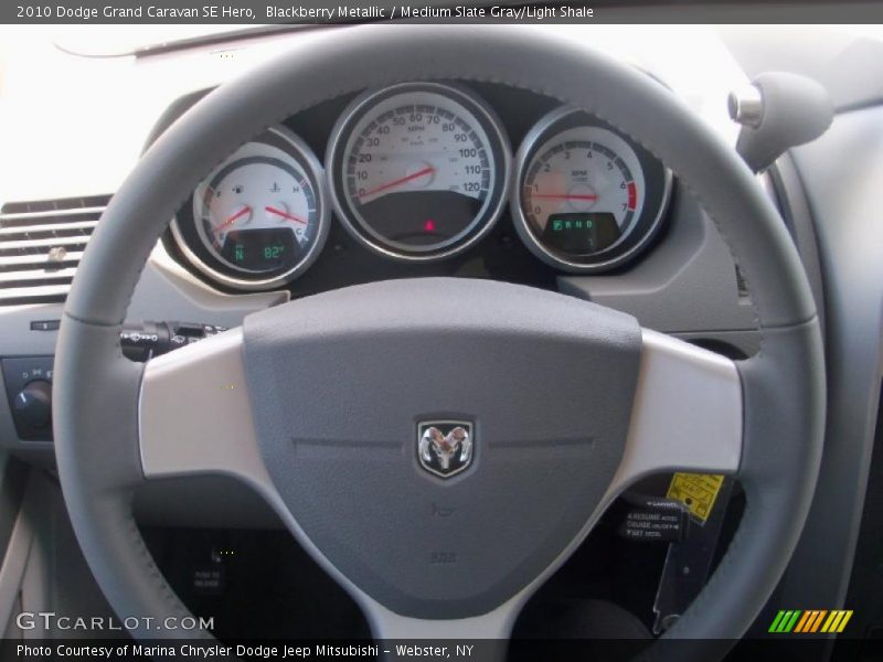 Blackberry Metallic / Medium Slate Gray/Light Shale 2010 Dodge Grand Caravan SE Hero