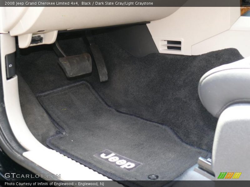 Black / Dark Slate Gray/Light Graystone 2008 Jeep Grand Cherokee Limited 4x4