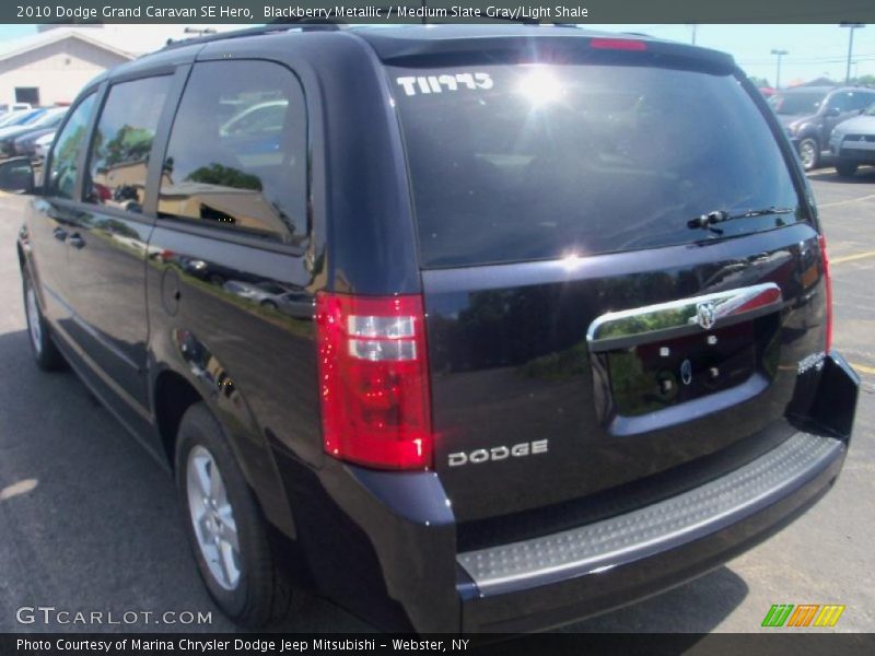 Blackberry Metallic / Medium Slate Gray/Light Shale 2010 Dodge Grand Caravan SE Hero