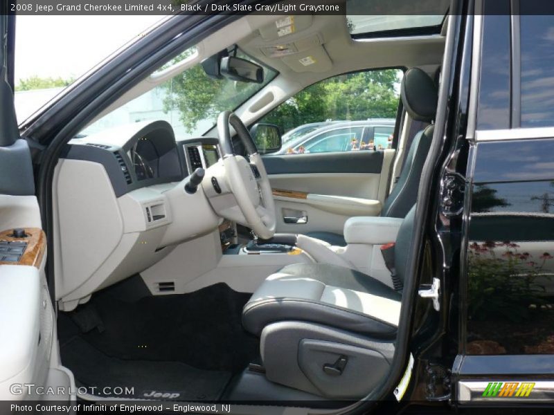 Black / Dark Slate Gray/Light Graystone 2008 Jeep Grand Cherokee Limited 4x4