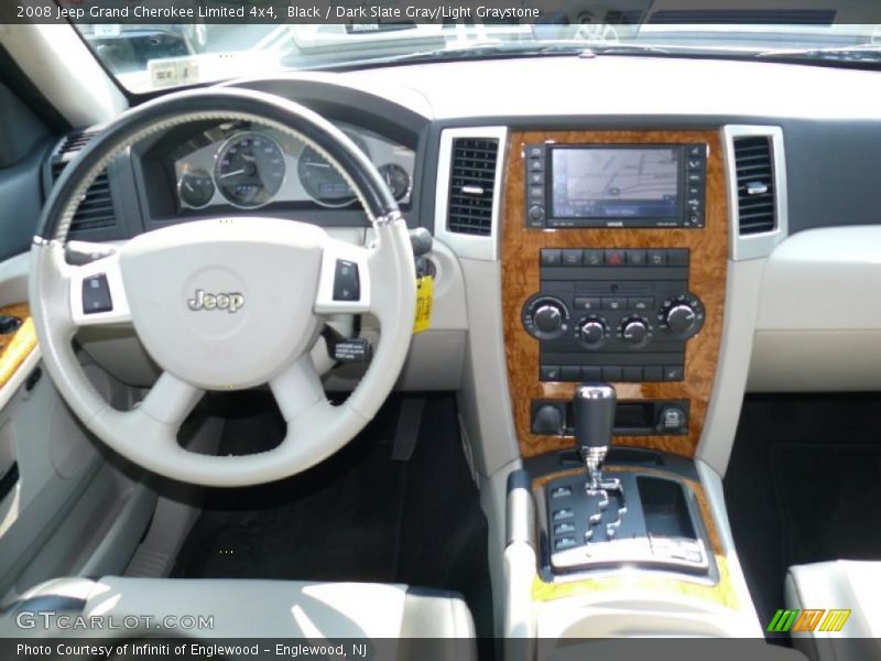 Black / Dark Slate Gray/Light Graystone 2008 Jeep Grand Cherokee Limited 4x4