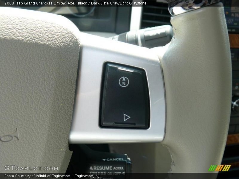 Black / Dark Slate Gray/Light Graystone 2008 Jeep Grand Cherokee Limited 4x4