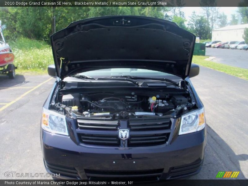 Blackberry Metallic / Medium Slate Gray/Light Shale 2010 Dodge Grand Caravan SE Hero