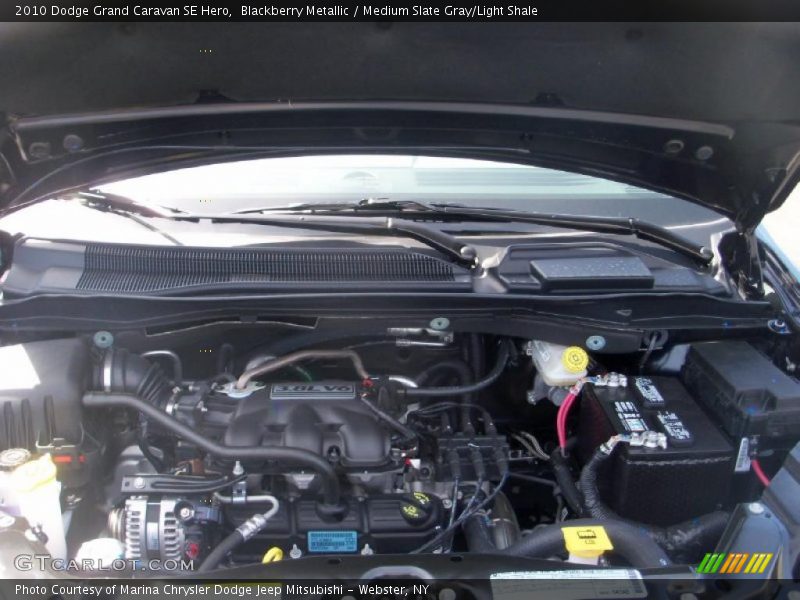 Blackberry Metallic / Medium Slate Gray/Light Shale 2010 Dodge Grand Caravan SE Hero