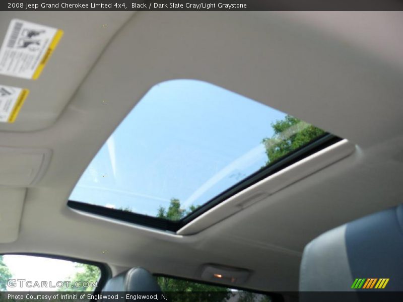 Black / Dark Slate Gray/Light Graystone 2008 Jeep Grand Cherokee Limited 4x4