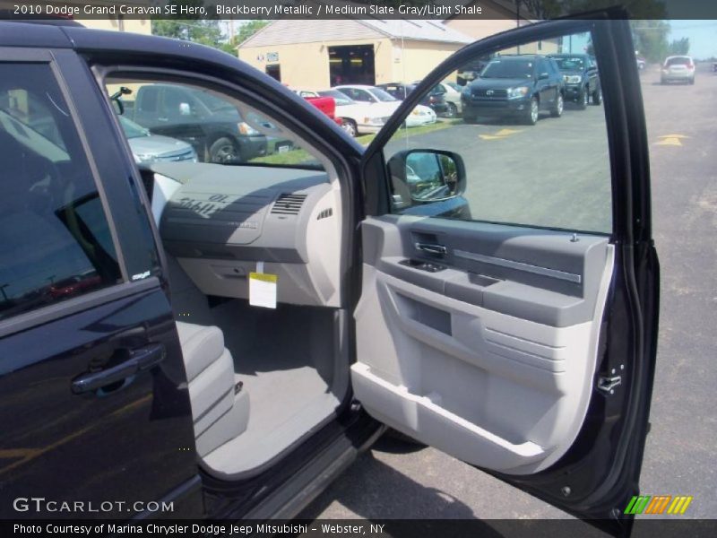 Blackberry Metallic / Medium Slate Gray/Light Shale 2010 Dodge Grand Caravan SE Hero