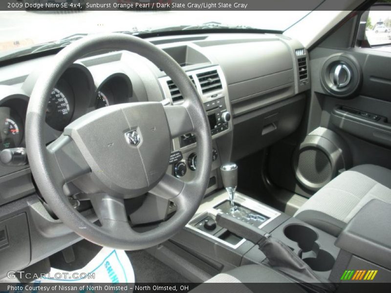 Sunburst Orange Pearl / Dark Slate Gray/Light Slate Gray 2009 Dodge Nitro SE 4x4