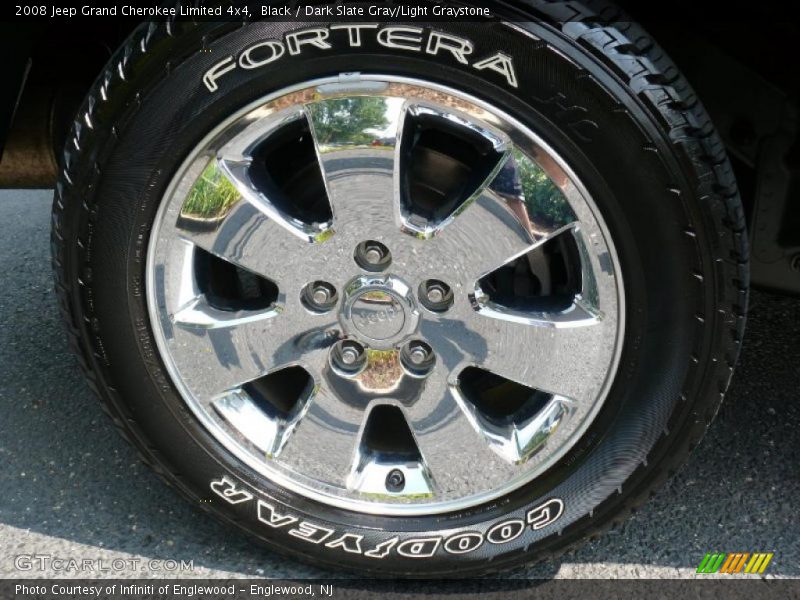 Black / Dark Slate Gray/Light Graystone 2008 Jeep Grand Cherokee Limited 4x4