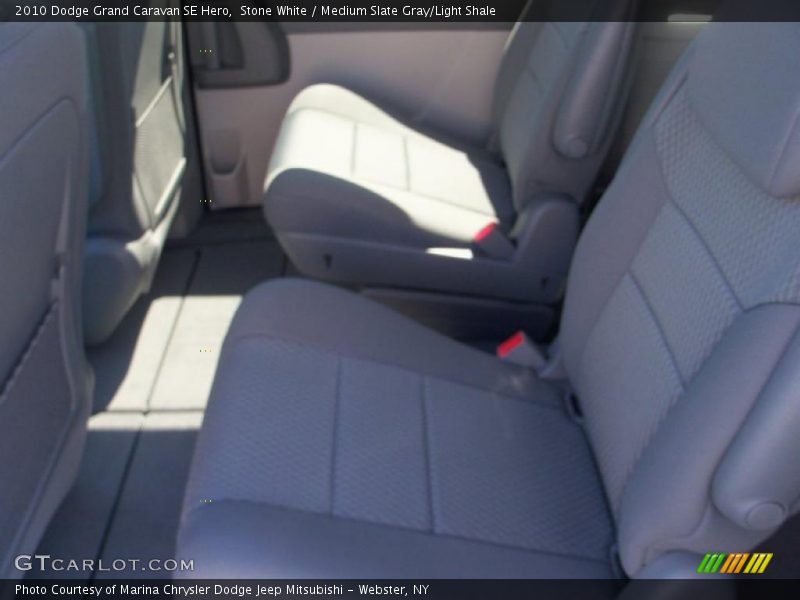 Stone White / Medium Slate Gray/Light Shale 2010 Dodge Grand Caravan SE Hero