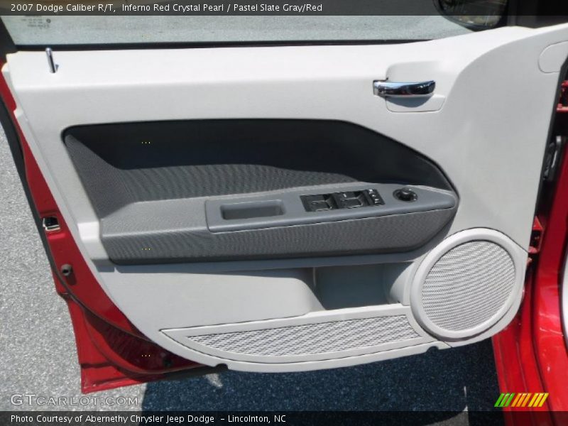 Inferno Red Crystal Pearl / Pastel Slate Gray/Red 2007 Dodge Caliber R/T