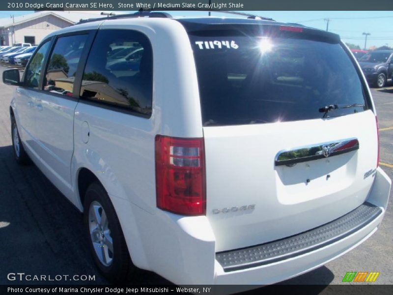 Stone White / Medium Slate Gray/Light Shale 2010 Dodge Grand Caravan SE Hero