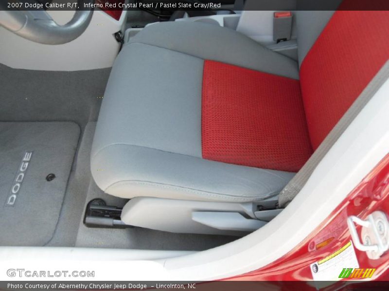 Inferno Red Crystal Pearl / Pastel Slate Gray/Red 2007 Dodge Caliber R/T