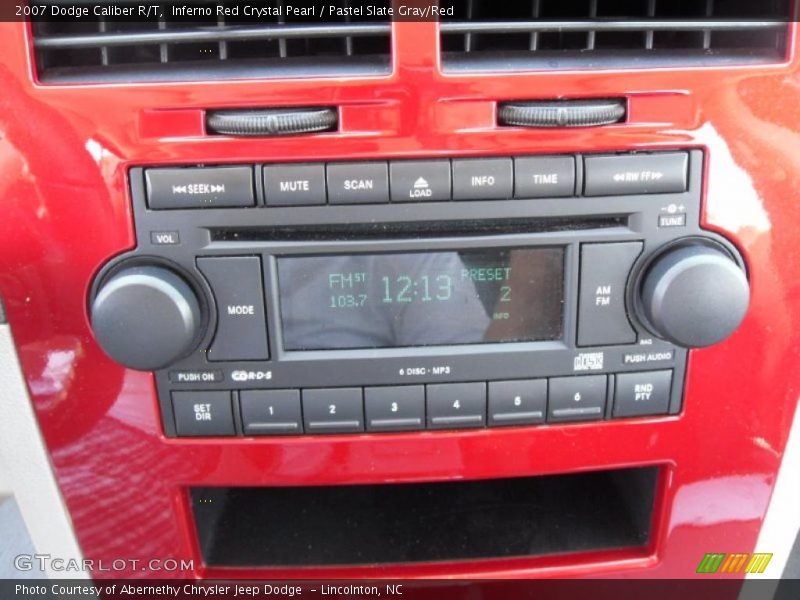 Inferno Red Crystal Pearl / Pastel Slate Gray/Red 2007 Dodge Caliber R/T