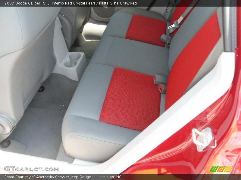 Inferno Red Crystal Pearl / Pastel Slate Gray/Red 2007 Dodge Caliber R/T