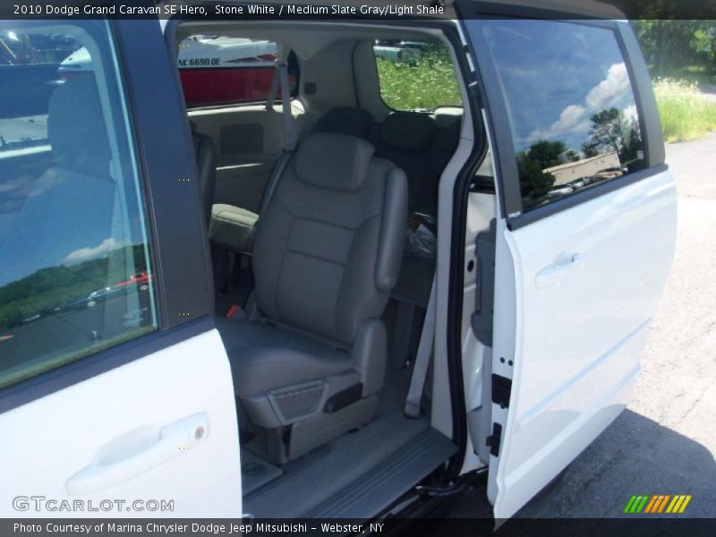 Stone White / Medium Slate Gray/Light Shale 2010 Dodge Grand Caravan SE Hero