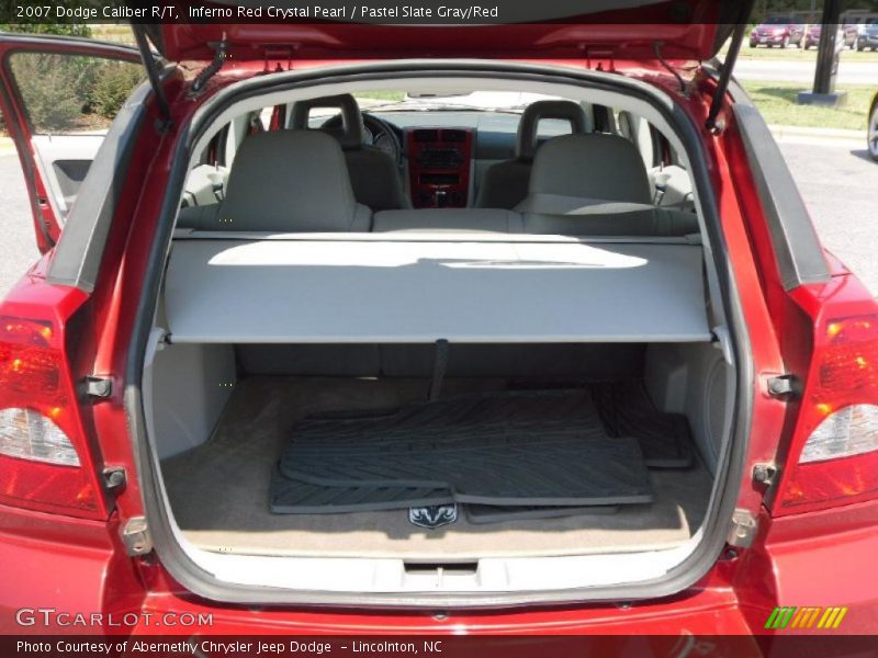 Inferno Red Crystal Pearl / Pastel Slate Gray/Red 2007 Dodge Caliber R/T