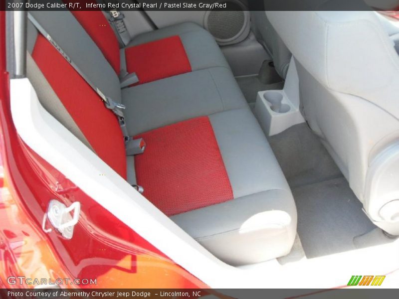 Inferno Red Crystal Pearl / Pastel Slate Gray/Red 2007 Dodge Caliber R/T